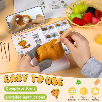 Needle Felting Kit Beginners Felting Wool Supplies Tools
