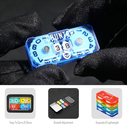 4Pcs MTG Life Counter Twin Digits with Metal Box