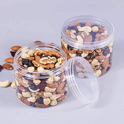 12oz Clear Plastic Storage Jars Containers (8 Count)
