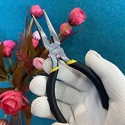 5 Inch Small Needle Nose Pliers Mini Jewelry Plier Spring Loaded