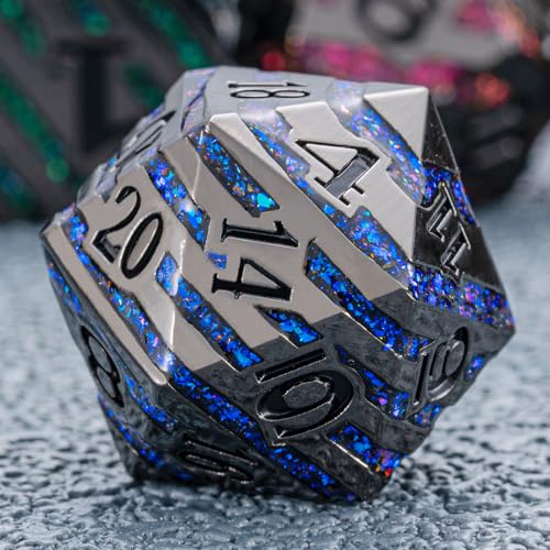 Inlay Metal Dice Set 7pcs