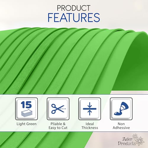 Light Green EVA Foam Sheets for Crafts