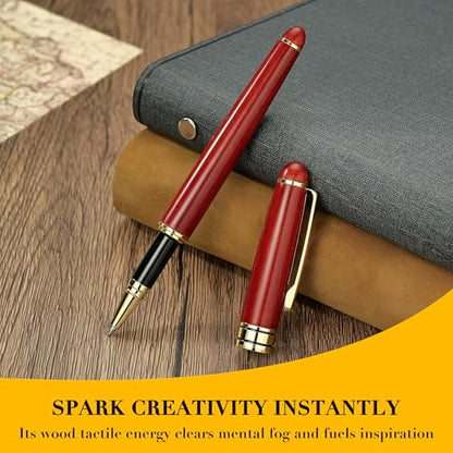 Luxury Wood Ballpoint Pen Writing Set