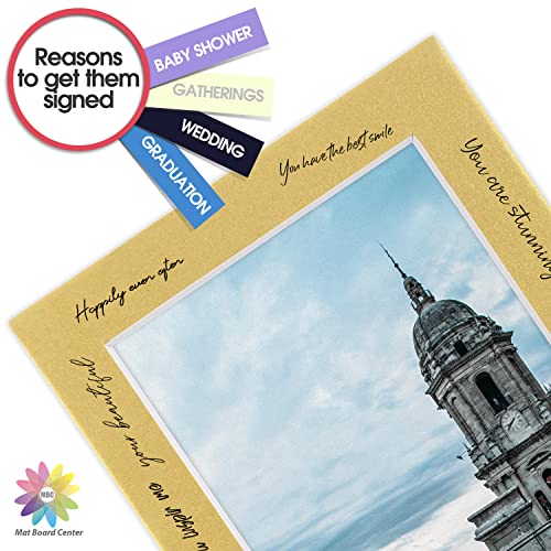 Mat Board Center 10 Pack 5x7 Photo Mats for 4x6 Picture