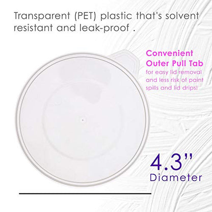 12 Pack Mixing Cup Lids for 20 Oz (12 Count)