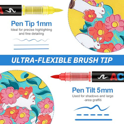168 Acrylic Paint Markers (168 Count)