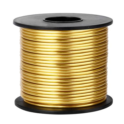 95FT 14 Gauge Bendable Gold Aluminum Craft Wire for Jewelry Making Craft (95 Foot)