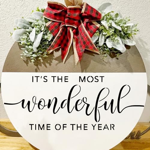 Christmas Stencils for Door Mats Reusable Large Doormat Stencils for Painting Christmas Stencil Merry Christmas Tree Templates for Doormats Wood Sign Door Hang Crafts (10 Count)