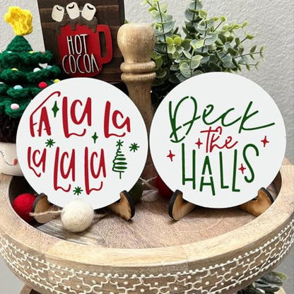 Christmas Stencils for Painting on Wood Slice (58 Count)