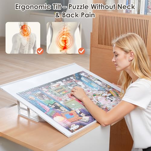1000 Piecce Tilting Puzzle Board with Stand