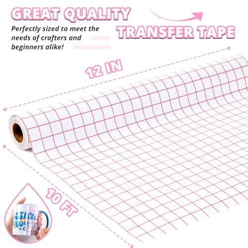 Transfer Tape for Vinyl 12" x 10 FT (10 Foot)