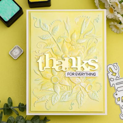 3D Embossing Folders Daffodil Clear Textured for Card Making