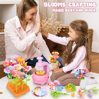 Pink Purple DIY Fabric Flower Bouquet Kit