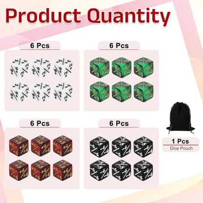 24Pcs Magic Dice Counters (24 Count)