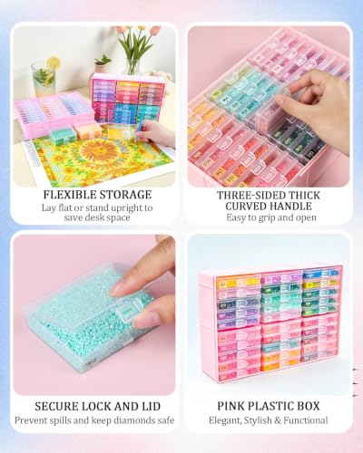 Diamond Art Trays with Lids (2 Count)