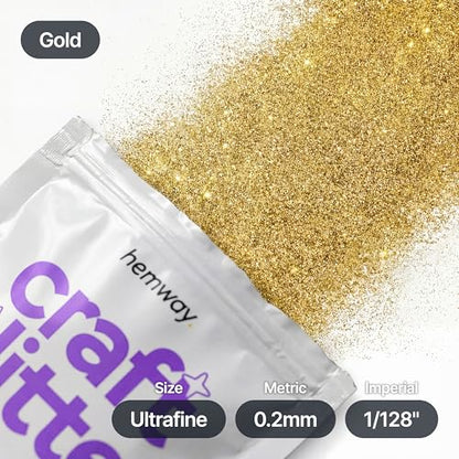 Craft Glitter Gold 100g Ultrafine Glitter (3.5 Ounce)