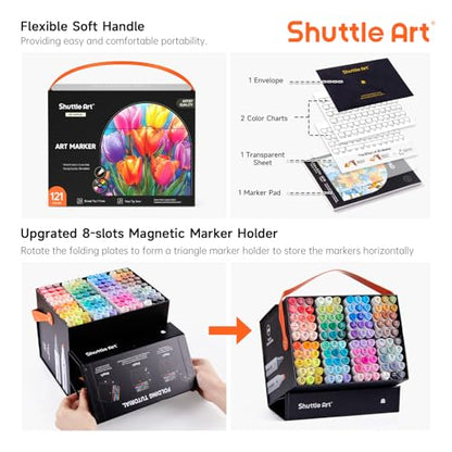 121 Colors Alcohol Markers (120 Count)