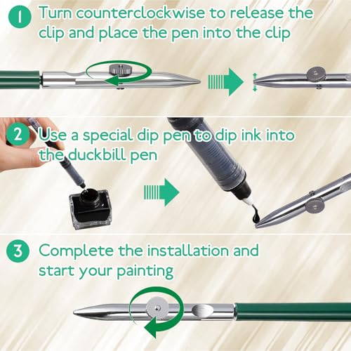 3pcs Adjustable Straight Line Pen