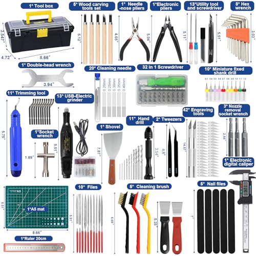 201PCS 3D Printer Tools Kit
