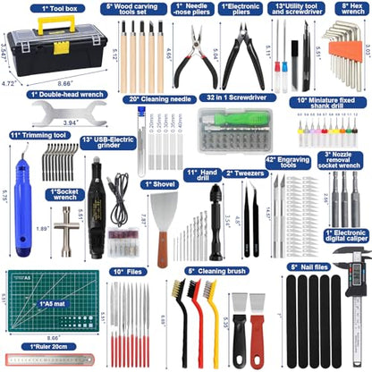 201PCS 3D Printer Tools Kit