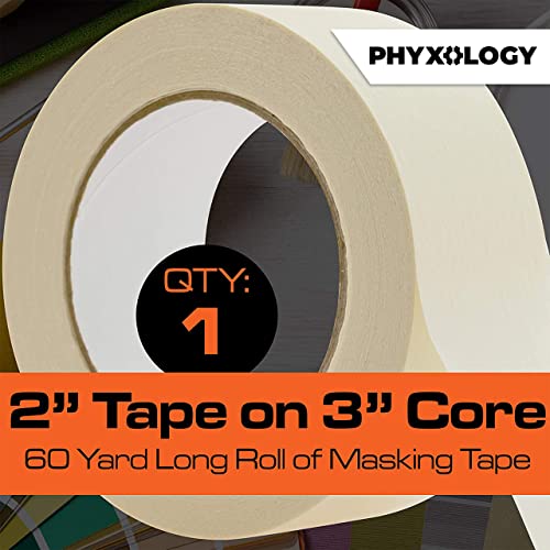 No Residue 2 Inch 60 Yard Masking Tape 1 Pk. Easy
