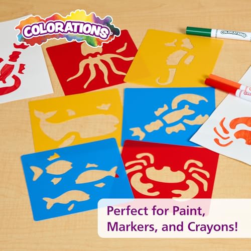 Sea Life Washable Plastic Stencils