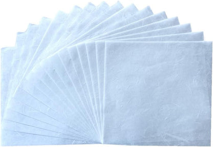 50 Sheets 6 x 6 Inches Natural Fiber Mulberry paper Sheets Square Origami Paper Arts Folding Craft, Decoration Paper, Square Folding Paper for DIY Crafts (White Color, 6x6 Inch) - Crafty Corner