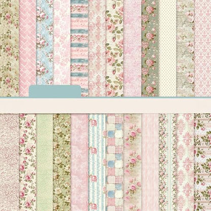 6in Flowers Scrapbook Paper Pad (24 Count)