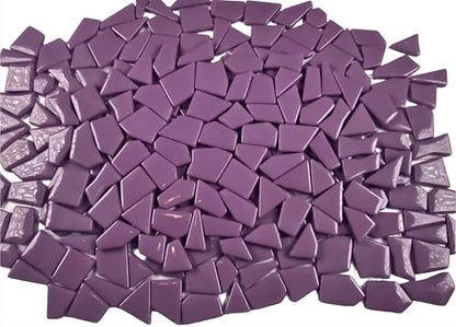 Irregular Glass Mosaic Tiles Bulk 500g Glossy and Iridescent Mosaic Glass Tiles for DIY Projects and Arts and Crafts Solid Colors and Mixes (263 Count)
