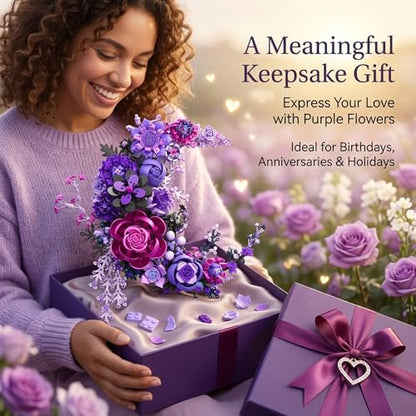 Purple Moon Flower Building Set