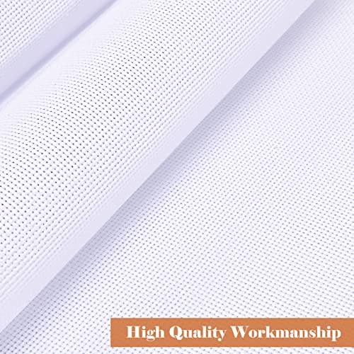 6 Pieces Aida Cloth 14 Count White