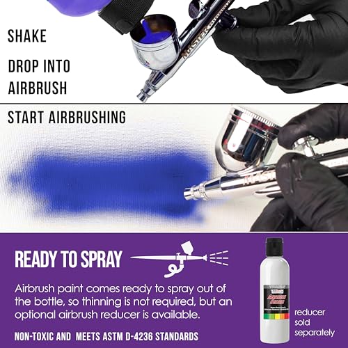 Opaque Deep Purple Acrylic Airbrush Paint (8 Ounce)