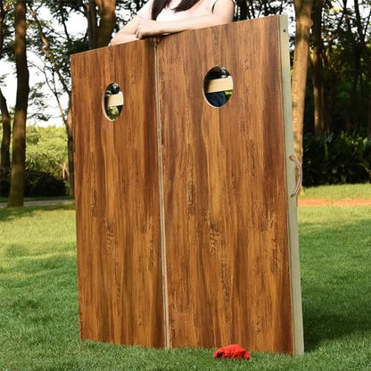 Cornhole Set 4'x2' Corn Hole Boards Set Regulation Size Wood