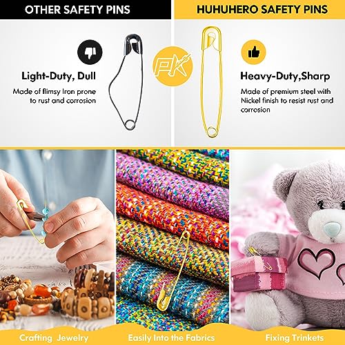 160PCS Gold Safety Pins (160 Count)
