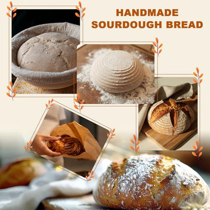 Sourdough Starter Kit with Sourdough Jar & Baking Supplies for Beginner