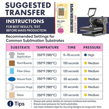 Hayes Sublimation Paper 105gsm A4 Size (150 Count)