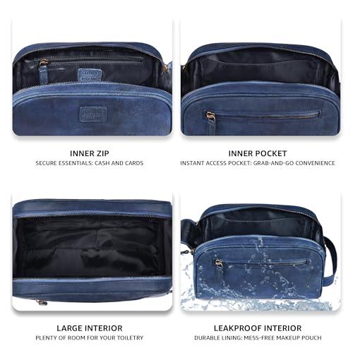 Leather Toiletry Bag for Men