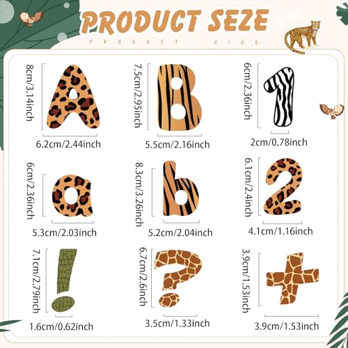 221 Pcs Safari Animal Bulletin Board Letters for Classroom Wall (221 Count)