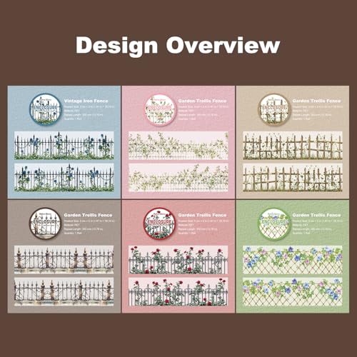 Fencing Border PET Tape Set (6 Count)