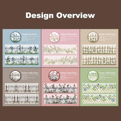 Fencing Border PET Tape Set (6 Count)