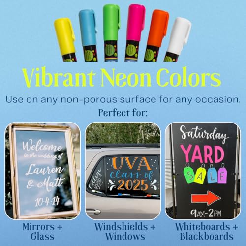 Liquid chalk markers washable (6 Count)
