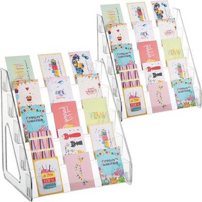 2 Pack 5 Tier Acrylic Card Display Stand (2 Count)