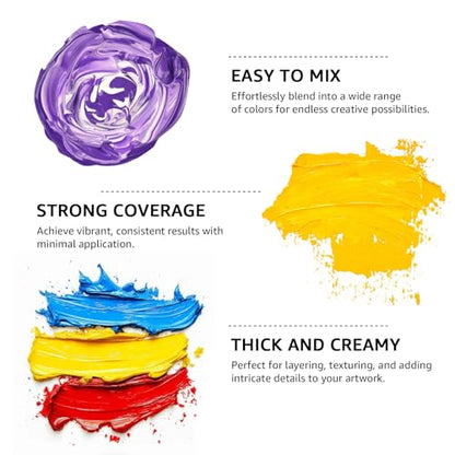 Bulk Acrylic Paint Set (169 Fl Oz)