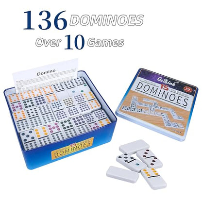 Double 15 Dominoes Set for Adults