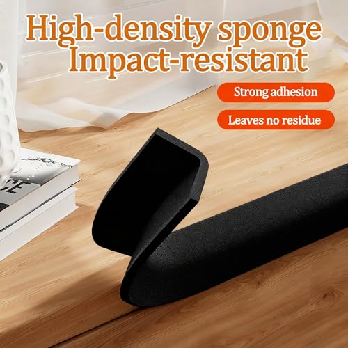Single Sided Foam Weather Stripping Tape Black (32.8 Foot)