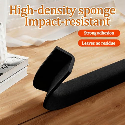 Single Sided Foam Weather Stripping Tape Black (32.8 Foot)