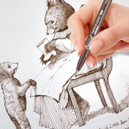Sepia Tone Art Pen Set (5 Count)