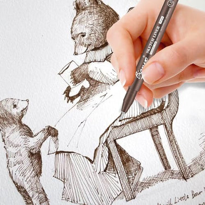 Sepia Tone Art Pen Set (5 Count)