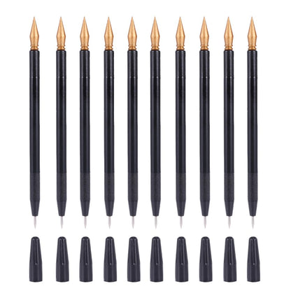Scratch Painting Pens Set 10 Pcs Dual Tip Stylus Pens 6.29 Inch for Detailed Scratchboard Art and DIY Crafts with Comfortable Grip
