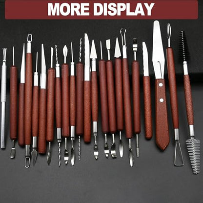 22 Piece Clay Sculpting Tools Set Perfect for Polymer Air Dry Modeling Clay Beginners & Professionals Ideal for DIY Pottery & Ceramics Tools for Clay Sculpey Sculpting & Crafting